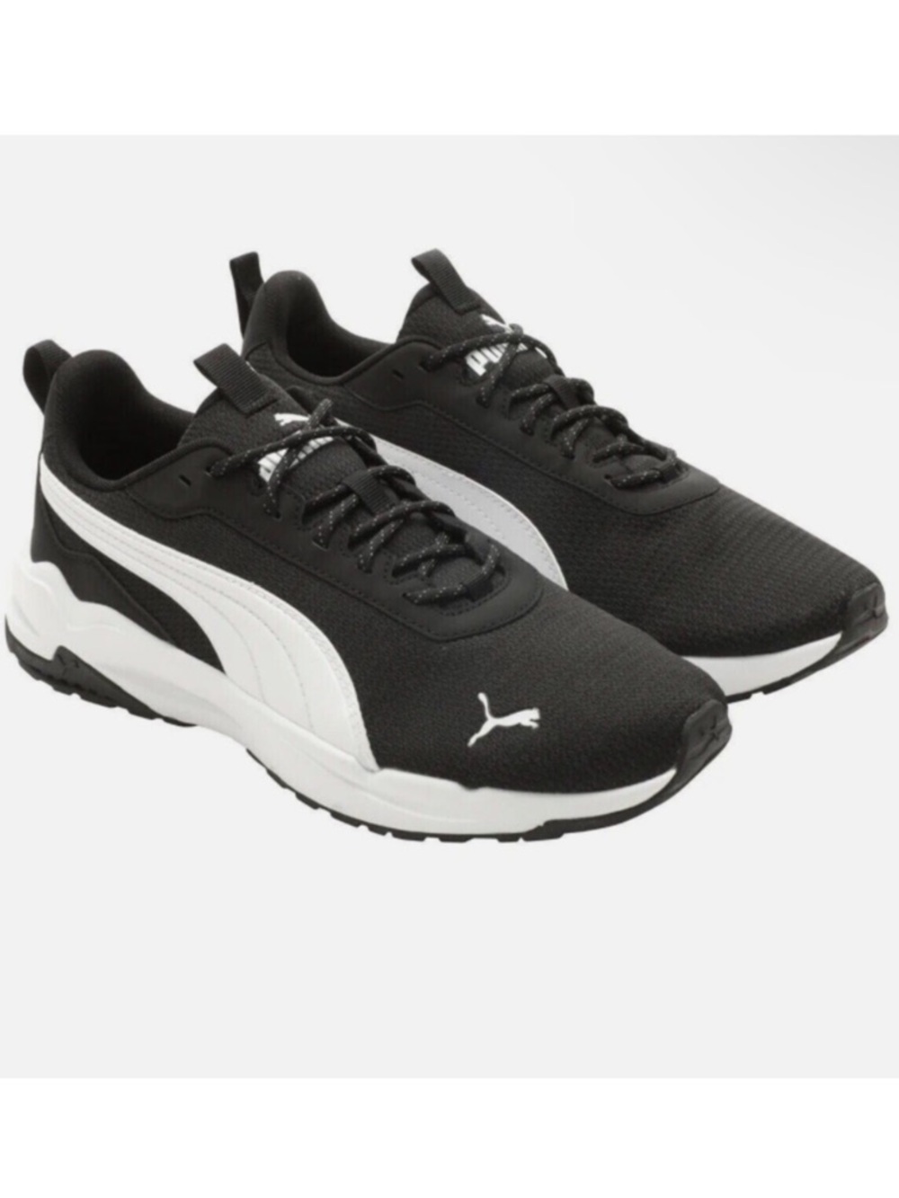 PUMA Men's Zip C Sneakers - BLACK/ WHITE